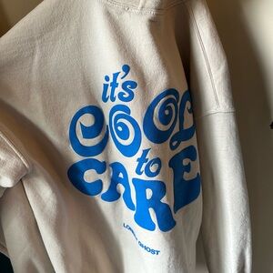 Lonely ghost it’s cool to care hoodie